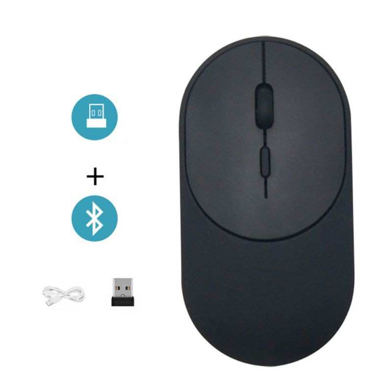 RUN ♡♡ Ultra-thin Wireless Mouse Bluetooth 5.1+2.4G Dual Mode Gaming Optical Mice