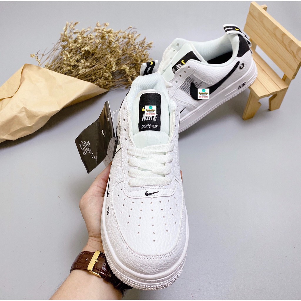 Giày AF1 [Chuẩn 1.1] trắng đem,  đế cao 3cm , size 36-44 cả nam và nữ full box.Hunger.Store hn | BigBuy360 - bigbuy360.vn