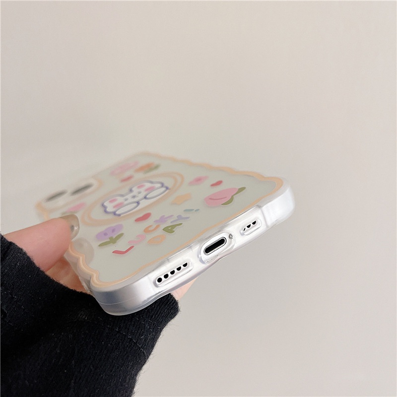 Ốp Điện Thoại Hình Thỏ Hoạt Hình Cho iphone 13Promax 12 / 11 / xs / 6 / 7 / 8 / PLUS / 14MAX