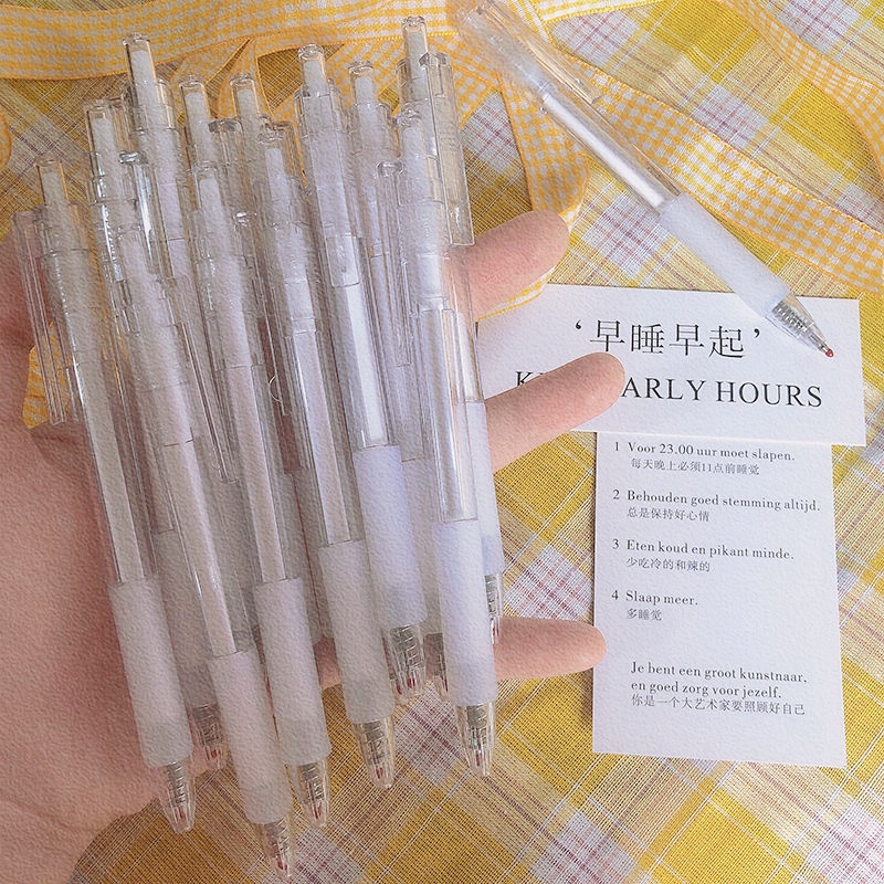 Bút Mực Gel Trong Suốt Ngòi 0.5mm