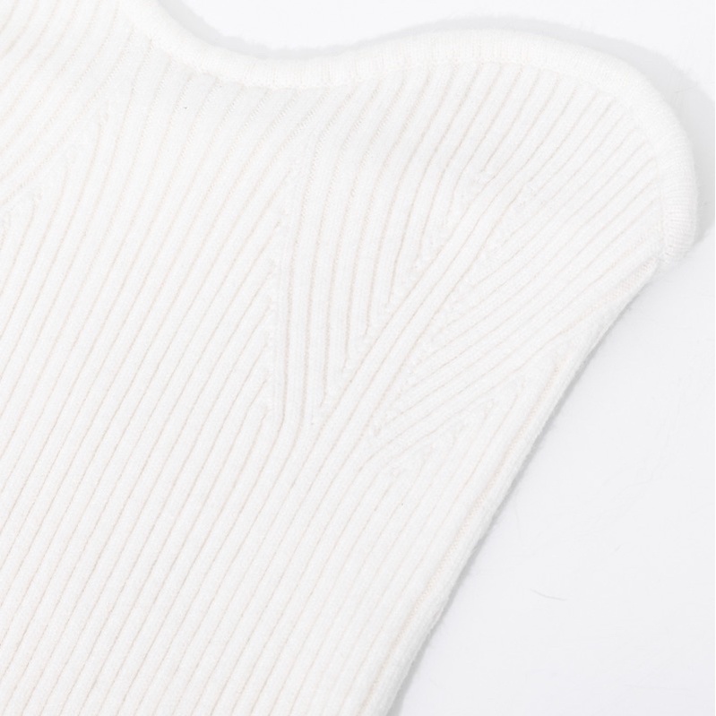 TINGOAN® - Áo len xù cardigan croptop tặng kèm quây len trắng WAY 2 SEXY SET/WH