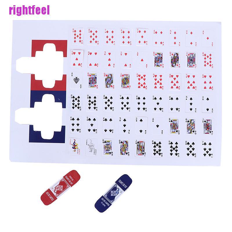 Rightfeel Lovely paper model poker miniature poker model 1:12 dollhouse accessories