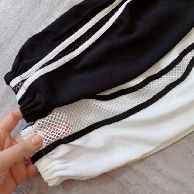Quần baggy nữ vải đũi phối lưới GT 6