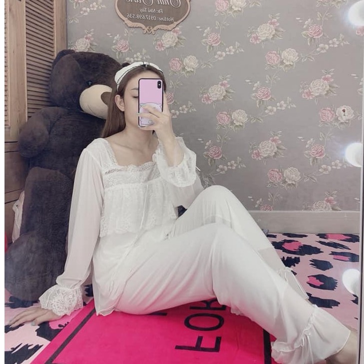 ⚡ ⚡ | HOT | [Thanh Lý Xả Kho] Pijama voan 2 lớp tiểu thư xuất xắc 💝 Free ship .. . __ . ⇞ : . '