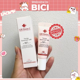 Kem Chống Nắng Cell Fusion C Toning Sunscreen 100 SPF 50 10ml (Hồng)
