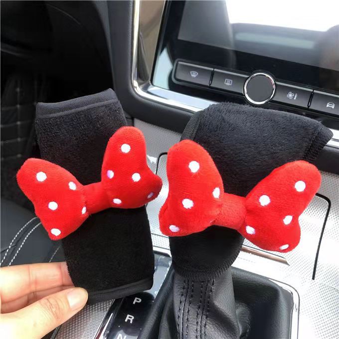 Ready Stock Bowknot Car Headrest Neck Pillow Cute Cartoon Car Pillow Pillow Creative Fashion Car Pillow Waist Pillow Female ZAnF