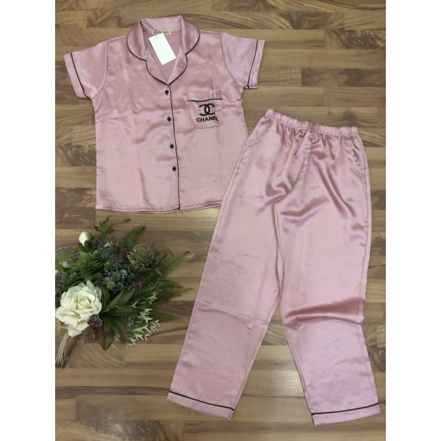 [Giá lẻ= Sỉ ] Set Bộ Pijama Dài Thêu Phi Lụa loại 1 -Hàng nhập khẩu