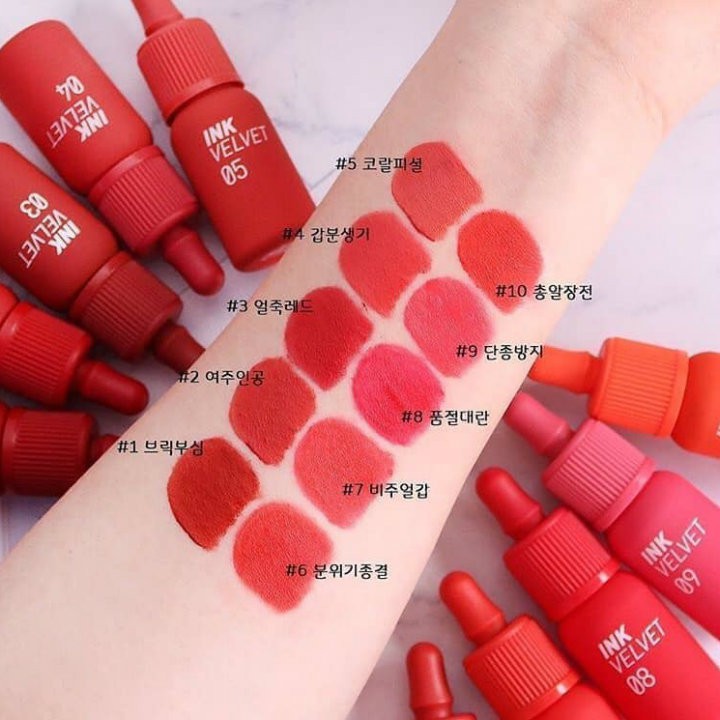 Son Kem Lì Peripera Ink Velvet Lip Tint New 2019 màu #01 Good Brick Đỏ trầm cuốn hút