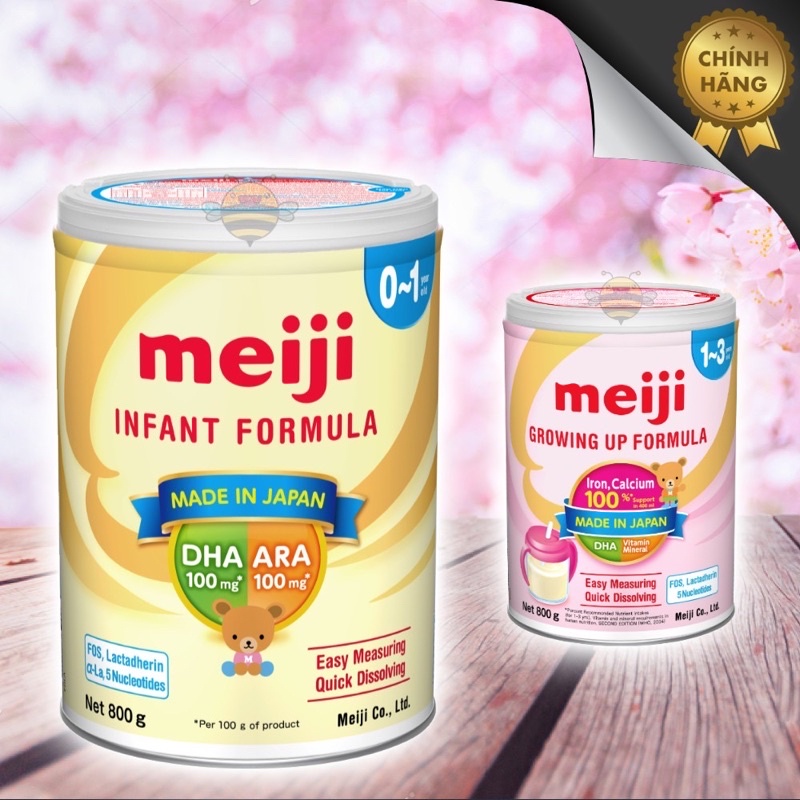 sữa bột Meiji số 0 và số 9 lon 800g