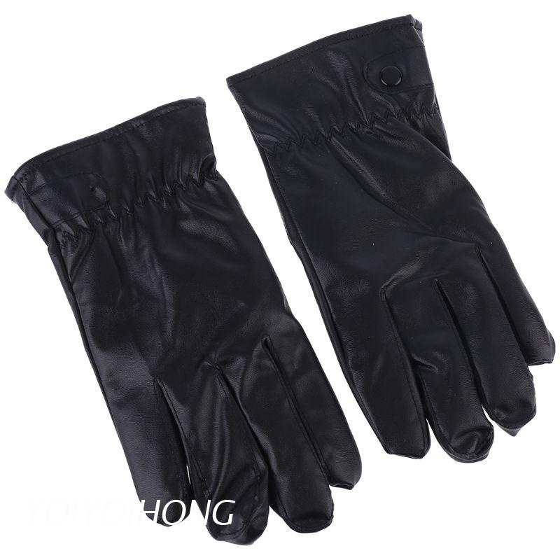 Đôi Găng Tay Giả Da Giữ Ấm Mùa Đông Cho Nam Mềm