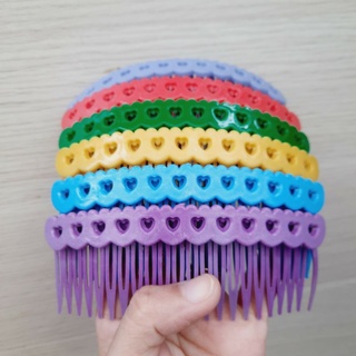 Lược cài tóc mái hình trái tim12.5cm (được chọn màu)
