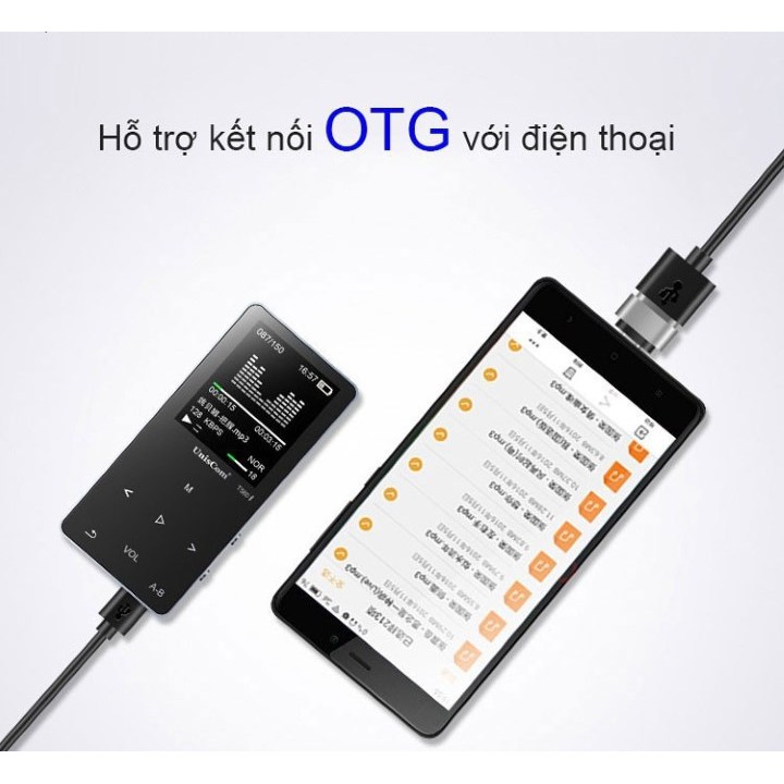 [Mã ELHACE giảm 4% đơn 300K] [BẢO HÀNH 1 ĐỔI 1] MÁY NGHE NHẠC LOSSLESS BLUETOOTH UNISCOM T580 8GB