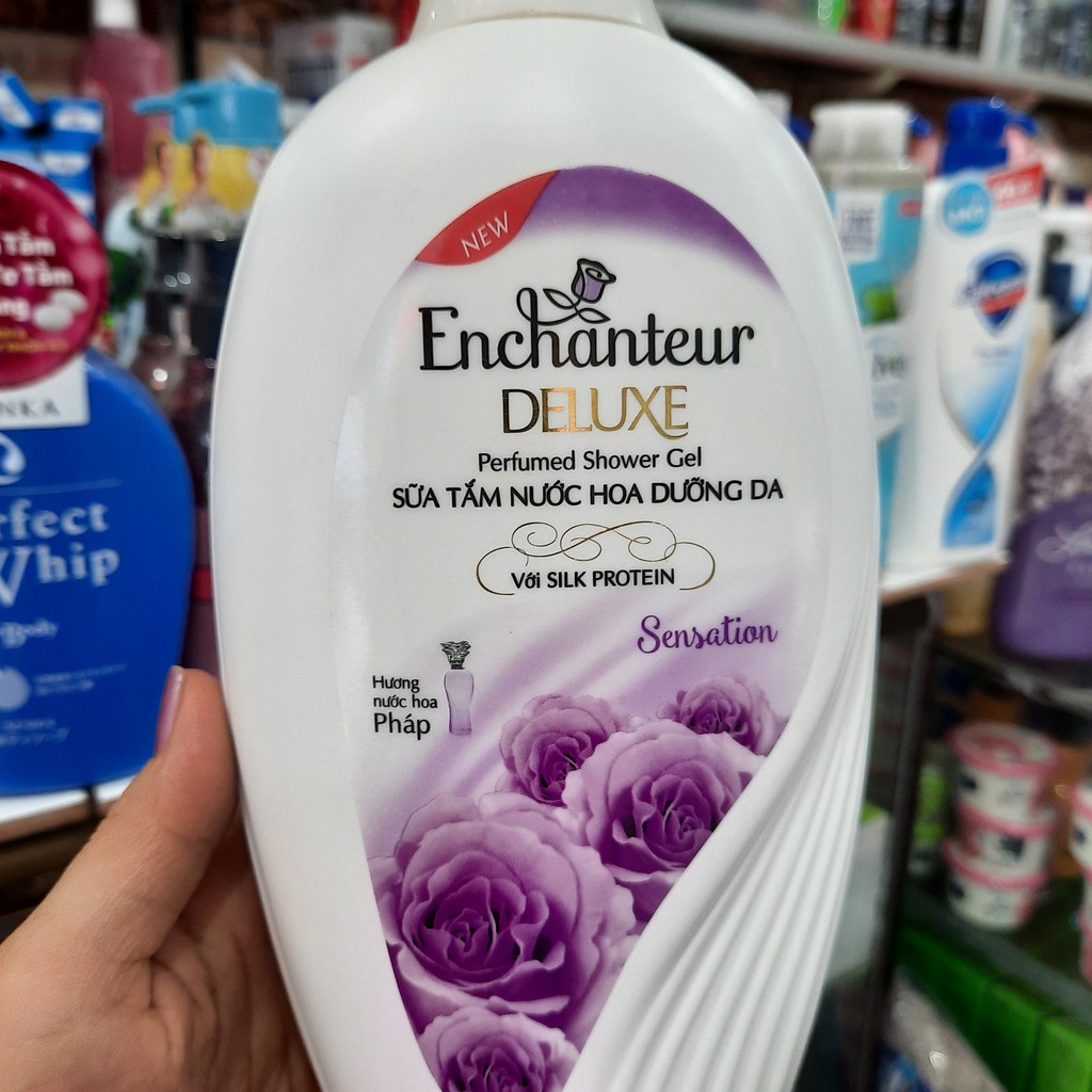 Sữa tắm Enchanteur Deluxe Sentation dưỡng da hương nước hoa Pháp 650g