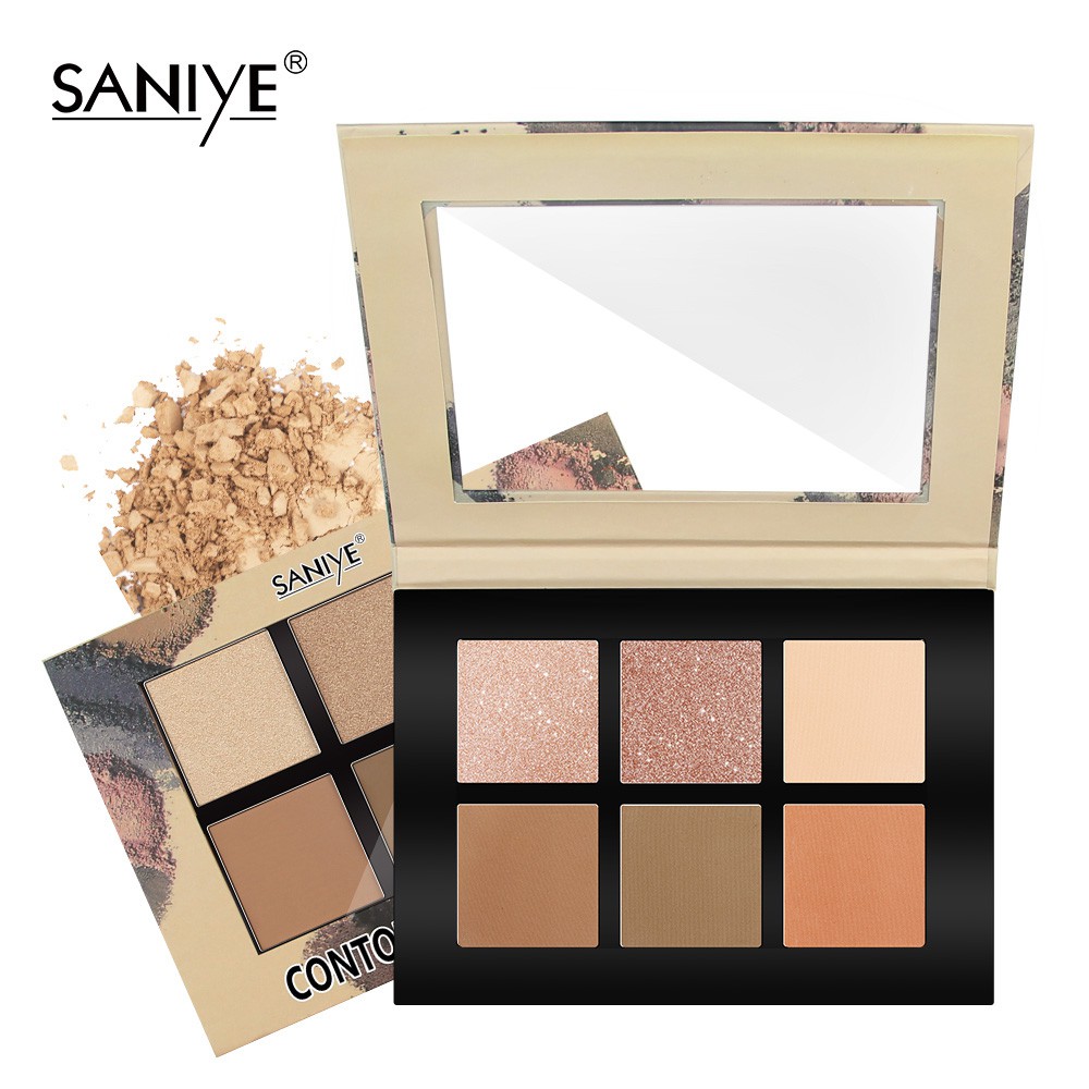 [Hàng mới về] Phấn bắt sáng và tạo khối SANIYE E0615 với 6 màu chuyên nghiệp cho mặt | BigBuy360 - bigbuy360.vn