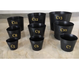 Chậu nhựa đen C5