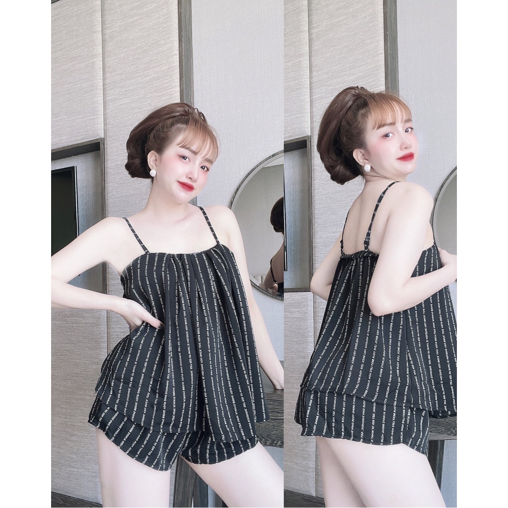 Đồ ngủ nữ, đồ ngủ sexy nữ hai dây gợi cảm bigsize chất mango siêu mát dưới 70kg .