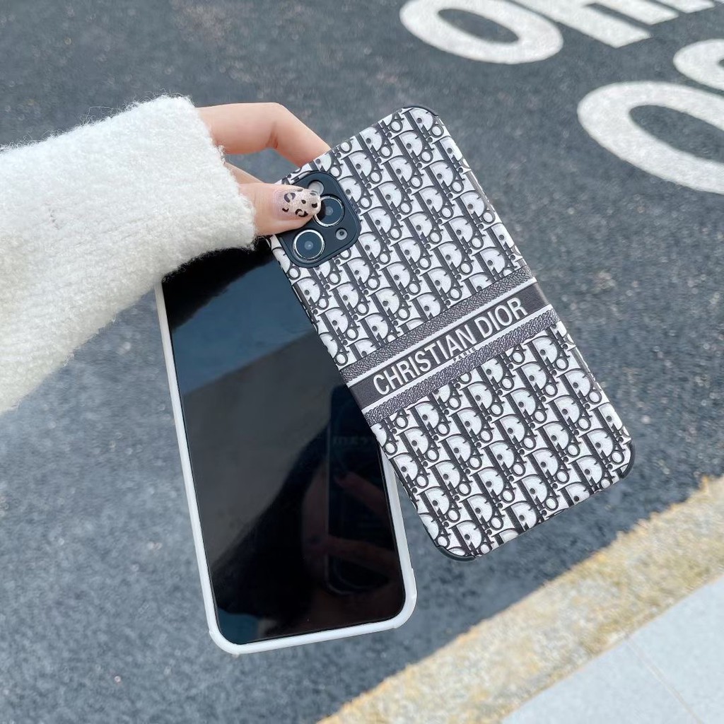 Ốp điện thoại kiểu hành lý in logo Dior cho iPhone 12/Pro/Pro Max 11/Pro/Pro Max 7 8 + X XS XR XS MAX | BigBuy360 - bigbuy360.vn