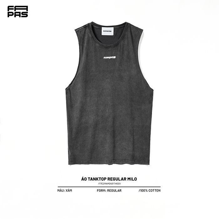 [Mã LTP50 giảm 50000 đơn 150000] Áo Tanktop Nam Milo Basic In Logo Chất Vải Cotton Mát Mẻ Form Vừa Vặn - FAPAS