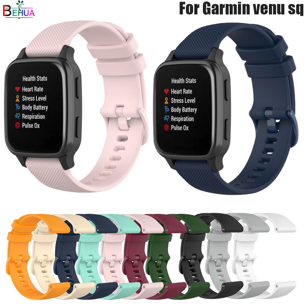 Dây đeo silicon cho đồng hồ Garmin Venu Sq/ Vivoactive 3 4/ Forerunner 245 245M 645