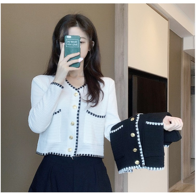 Áo Khoác Cardigan Dệt Kim Thiết Kế Xinh Xắn Cho Nữ