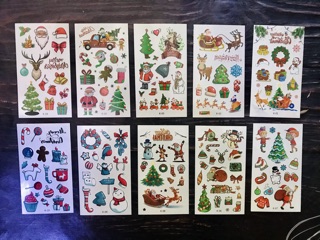 Hình xăm dán Noel nhiều mẫu