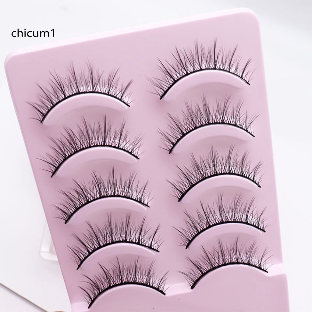 [Hàng mới về] Lông mi giả sợi chéo trang điểm tinh tế đeo thoải mái sử dụng để sử dụng hàng ngày