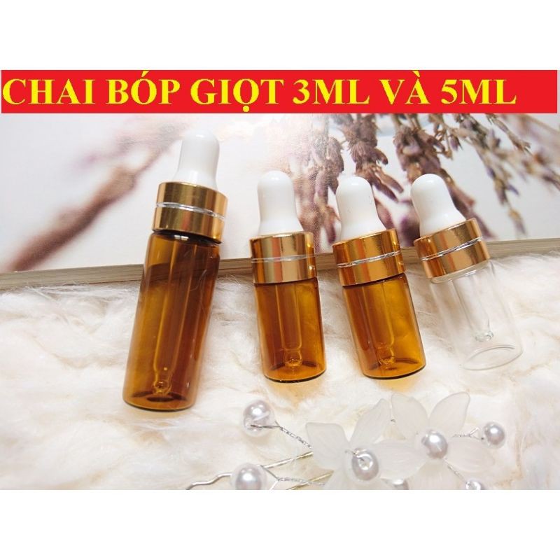 Lọ BÓP chiết serum, mỹ phẩm nhỏ giọt