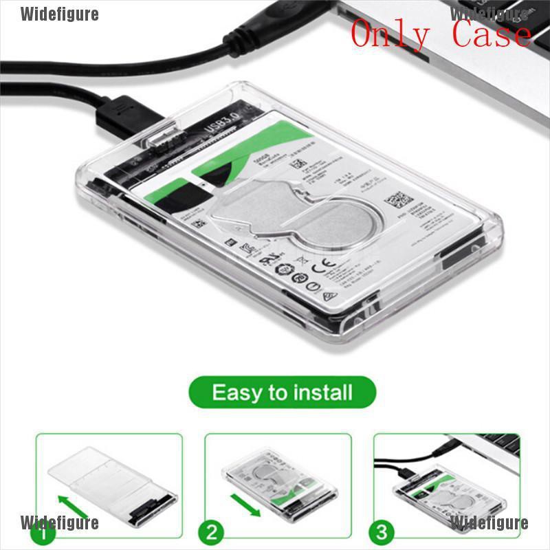 Hộp Đựng Ổ Cứng Ngoài 2.5 Inch Sata Usb 3.0 Hdd Có Đèn Led