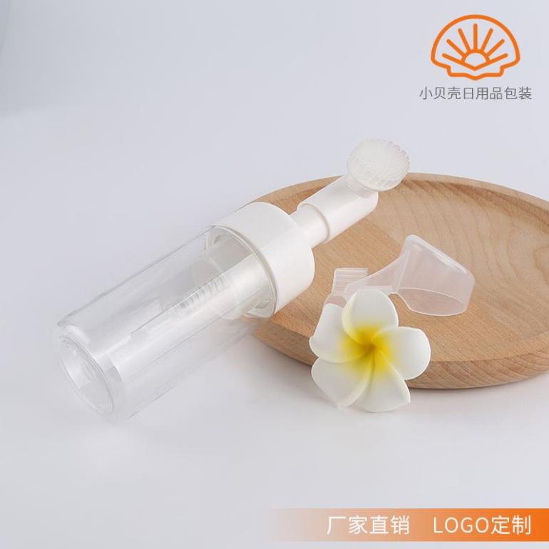 Chai Chiết Mĩ Phẩm ❤ TRÙM SỈ ❤ Chai Tạo Bọt Đầu Cọ Mát Xa Silicon 100ml,150ml đựng sữa rửa mặt , phụ kiện du lịch