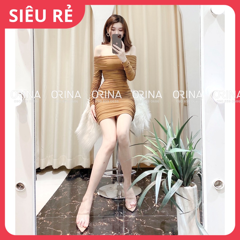 Váy body lưới trễ vai nữ Orina - Hàng Loại 1, Chất Đẹp - Giá tốt - 100% ảnh Orina Tự Chụp