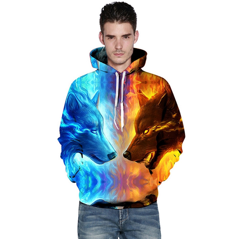 Áo hoodie in hình con sói 3D cho nam và nữ | BigBuy360 - bigbuy360.vn