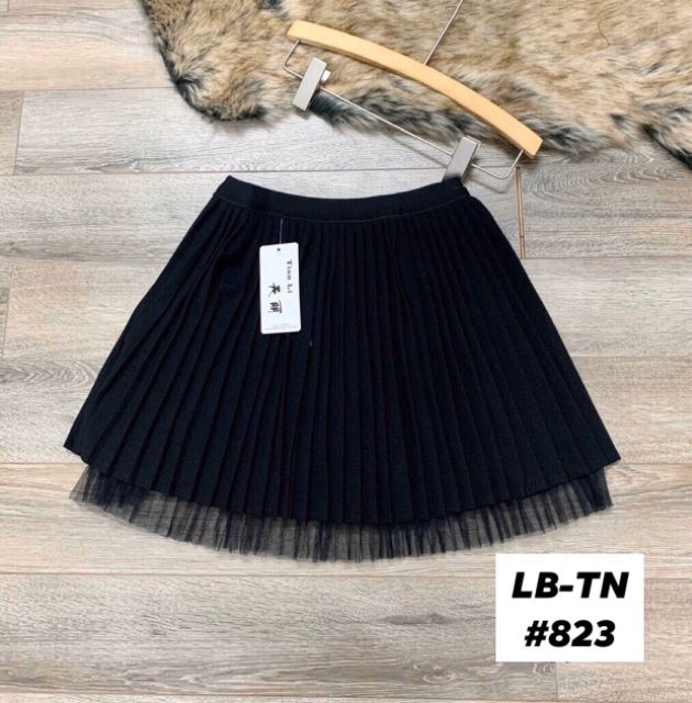 Chân váy xòe xếp ly ren gấu đáng yêu | BigBuy360 - bigbuy360.vn