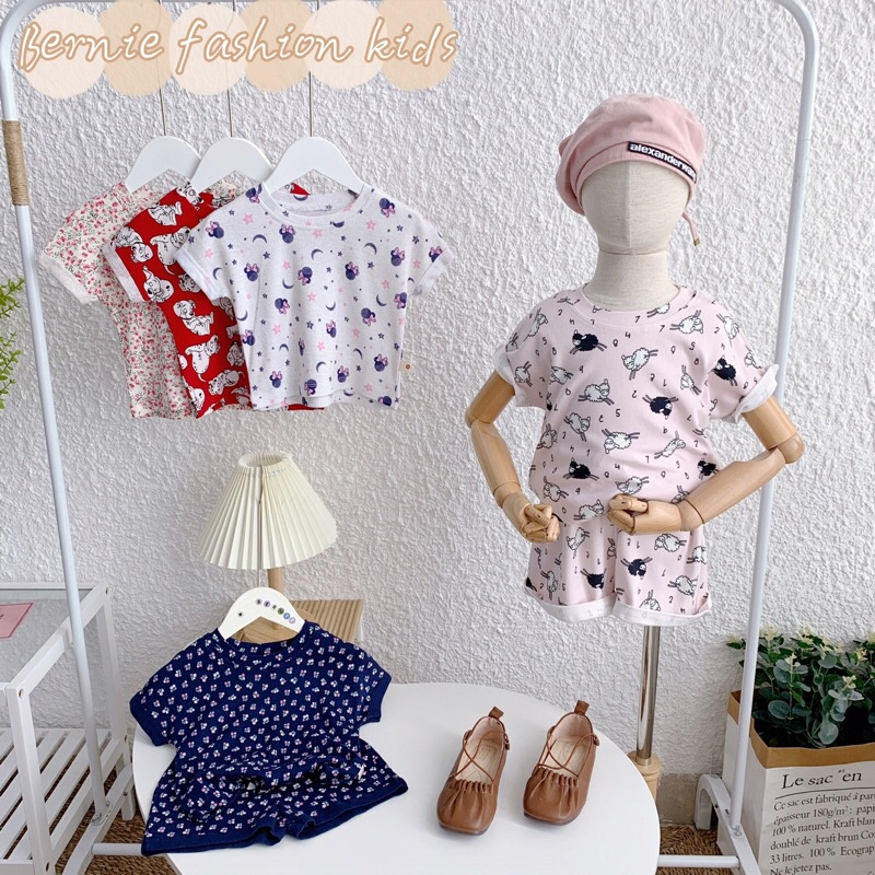 _Bộ cotton Zip 10 màu bé gái 9-20kg