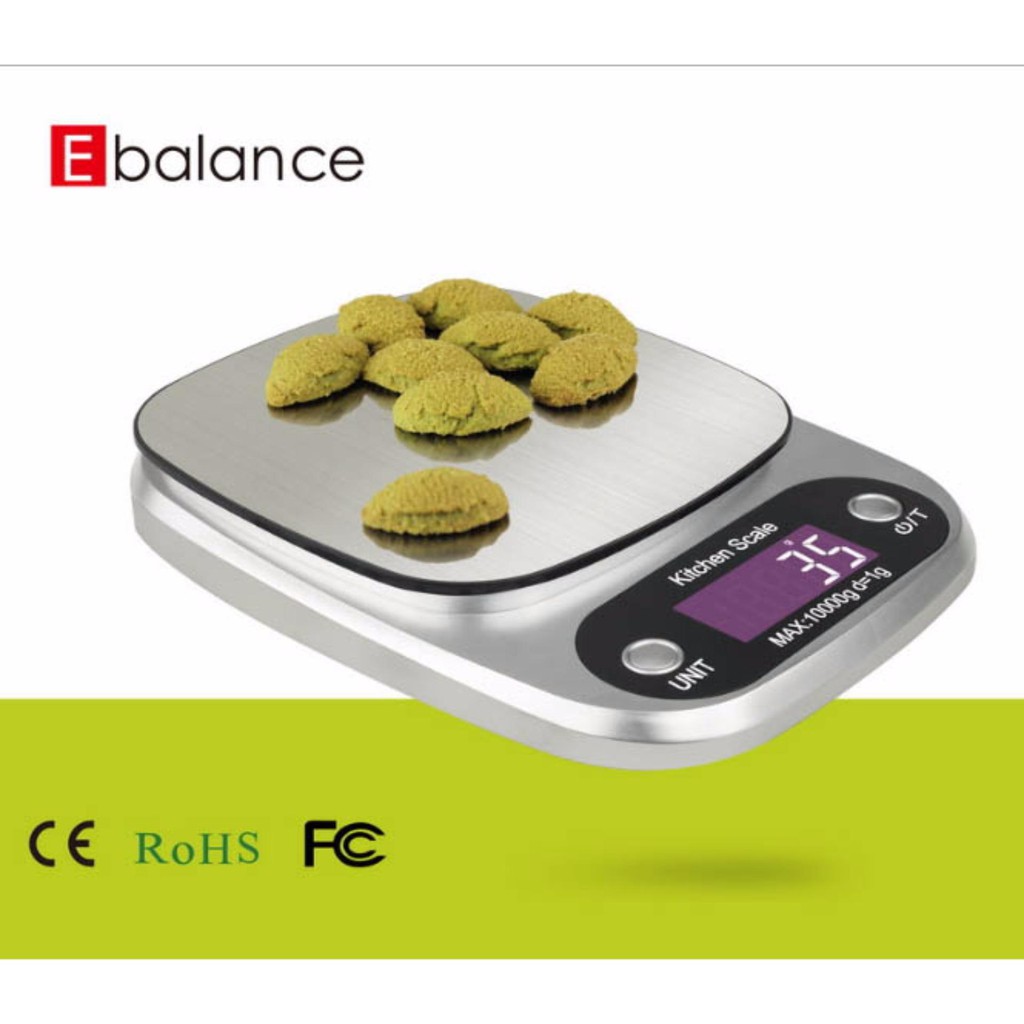 Cân điện tử thực phẩm dùng trong nhà bếp Ebalance Kitchen Scale cân được tới 10kg