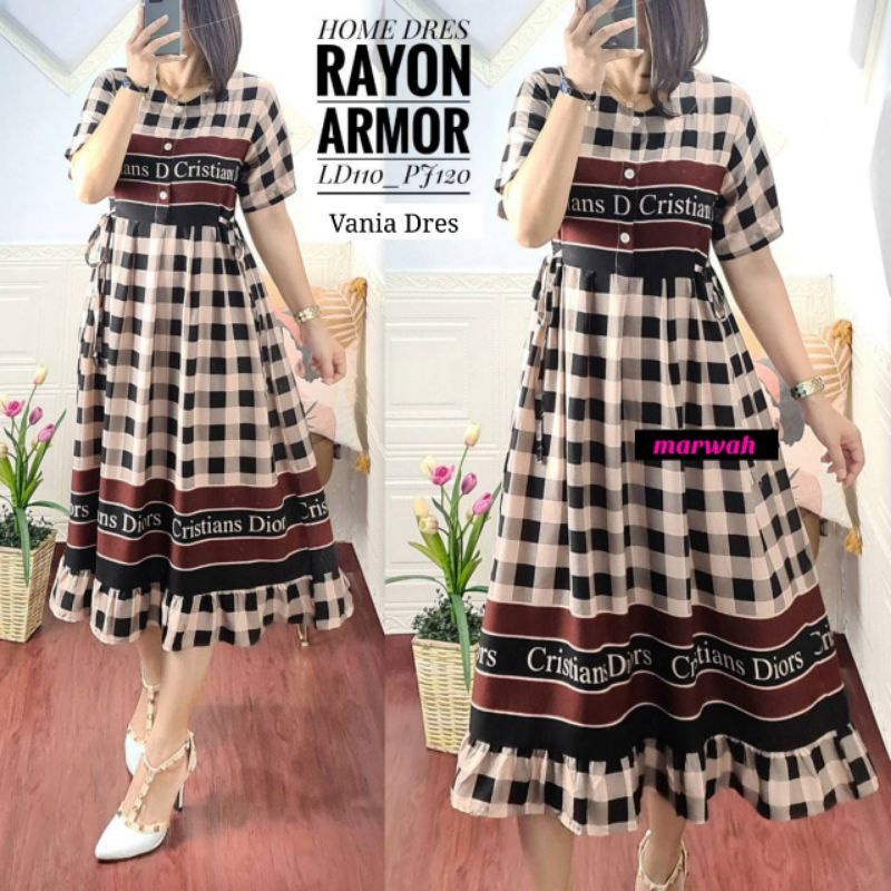 Negligee Đầm midi Tay Ngắn Chất Liệu Dày Dặn Hàng Hiệu busui jumbo ld 110 wnita Tuổi Teen Cao Cấp Cho Người Lớn rayon