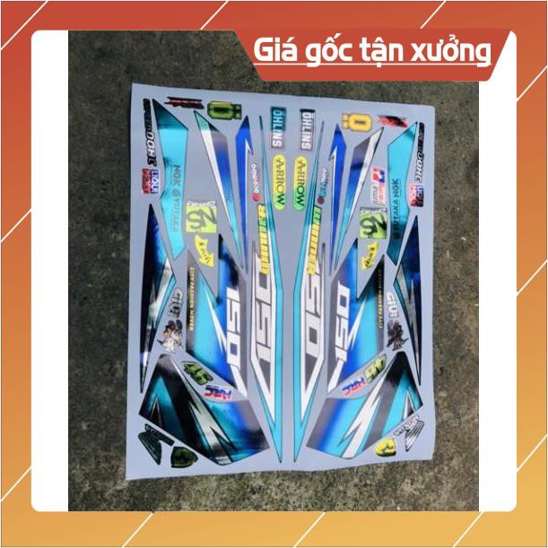 Tem rời winner GTR 150 chất liệu Crom