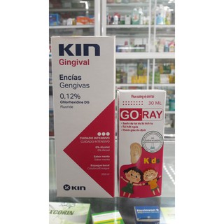 699000 Combo 5 chai súc miệng KIN tặng kèm chai xịt tan ráy tai (Bảo vệ toàn diện ngừa viêm họng viêm tai)