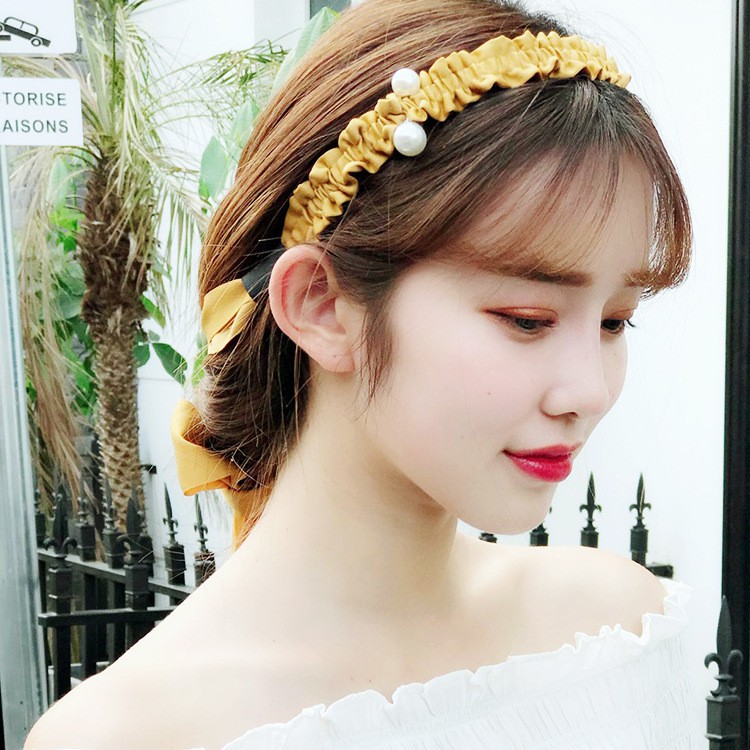 Băng đô cài tóc kiểu Hàn Quốc thiết kế xinh xắn cho nữ