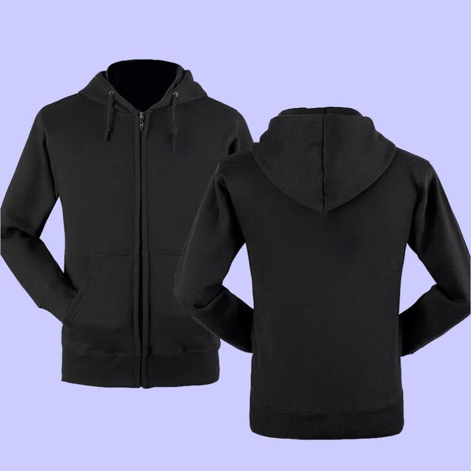 🔥Áo khoác nỉ đen trơn🔥Mẫu hoodie kéo khóa zip nỉ đen - Xưởng may áo khoác nỉ đẹp giá rẻ