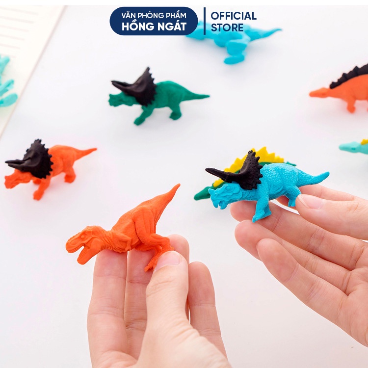 Tẩy bút chì khủng long Ms2, đồ dùng học tập dễ thương gôm tẩy cute giá rẻ làm quà tặng học sinh văn phòng phẩm T30