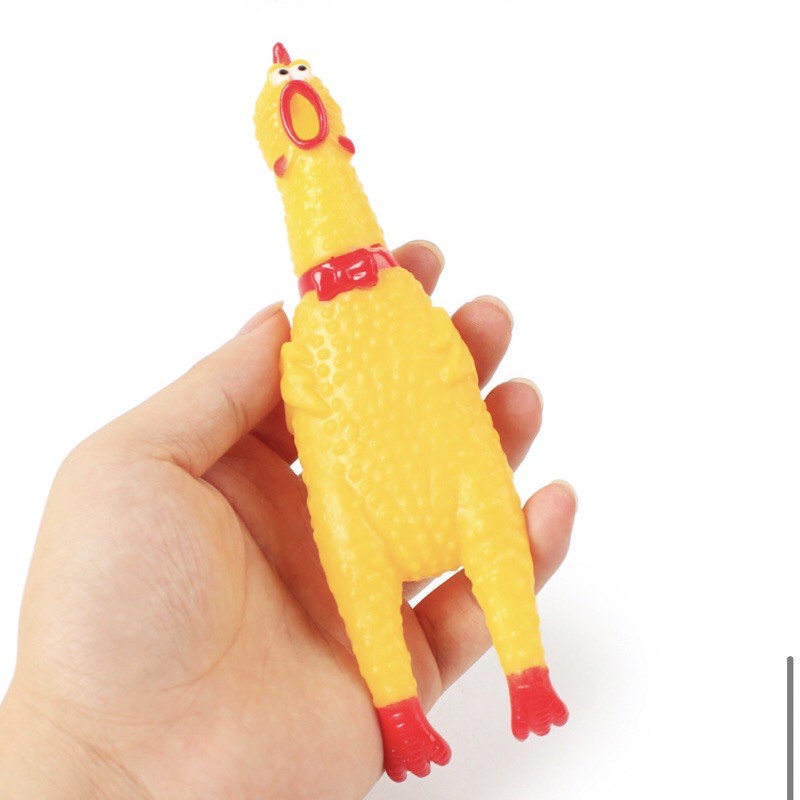 Đồ Chơi Gà Kêu Rên Thảm Thiết Size 5x17Cm