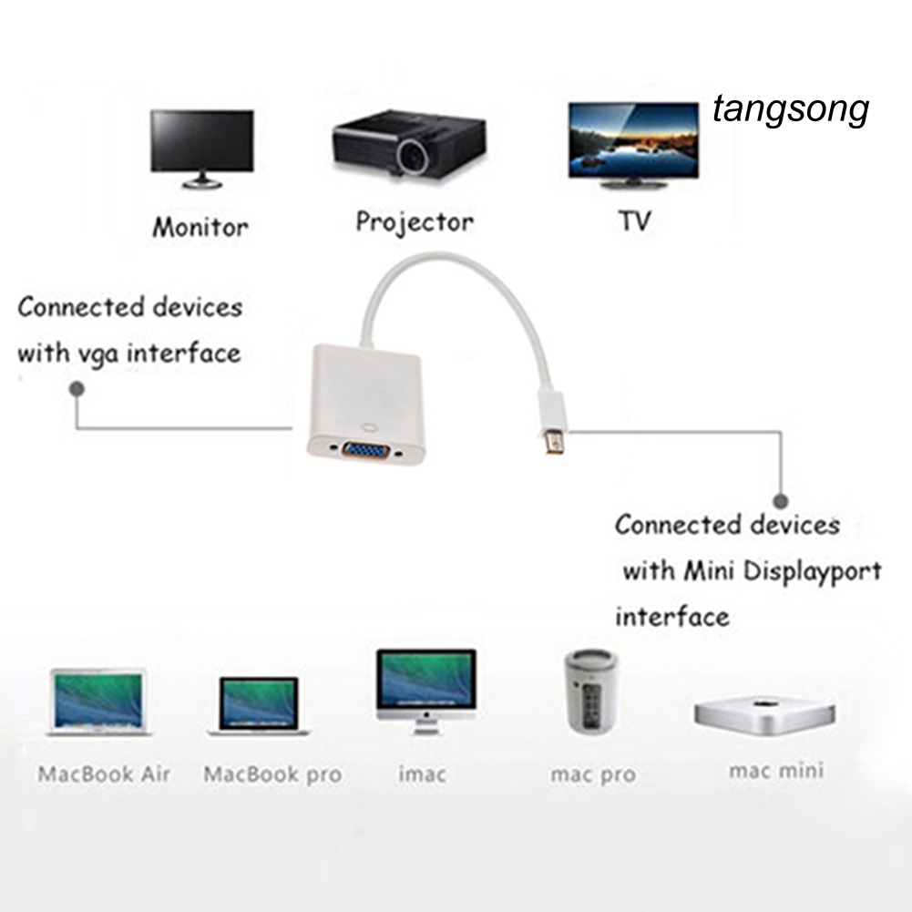 Cáp Chuyển Đổi Mini Displayport Dp Sang Vga Cho Macbook Pro