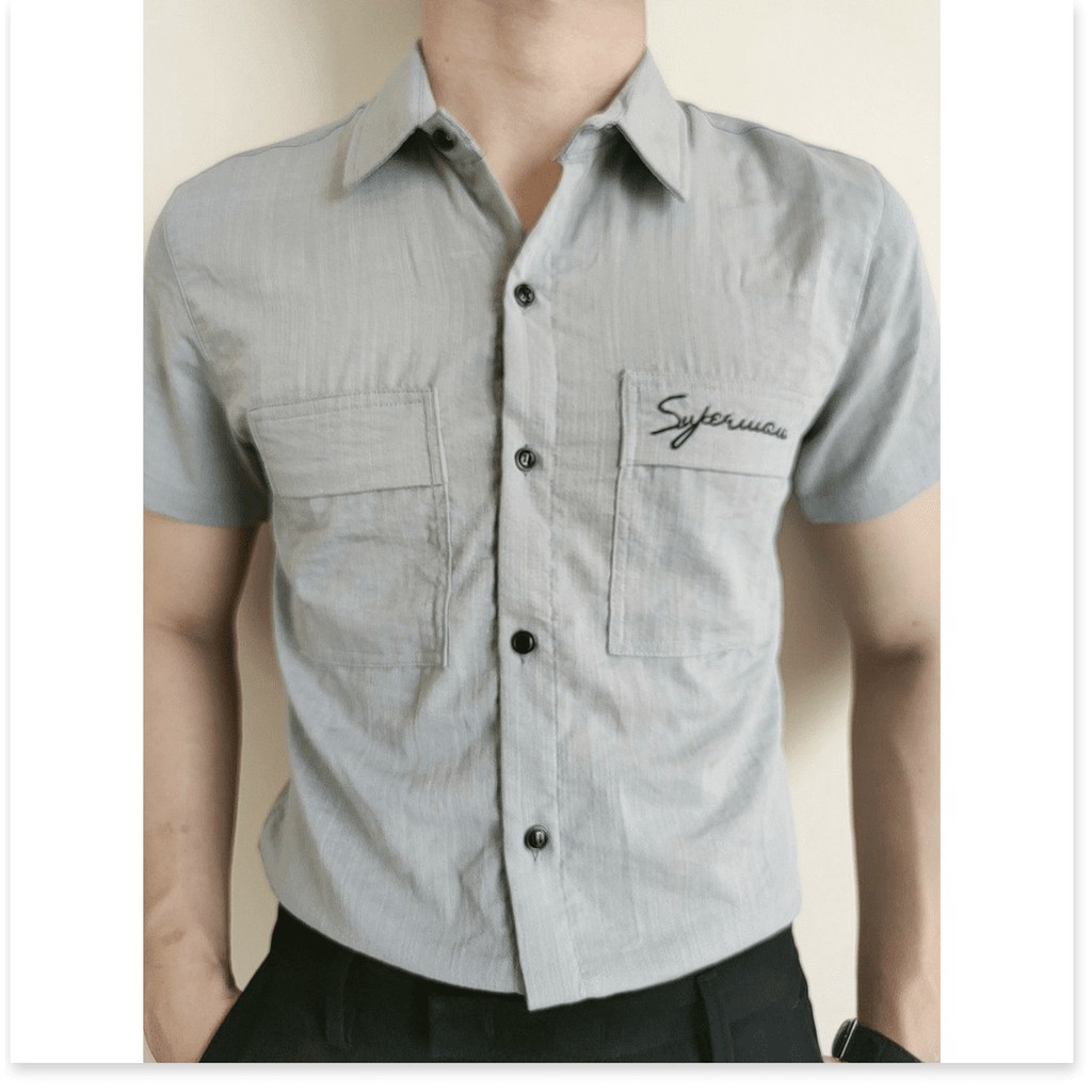 ÁO SƠ MI LỤA NAM,TAY NGẮN,NHIỀU MÀU SẮC LỰA CHỌN,CHẤT LIỆU VÃI THOÁNG MÁT KOKO MI STORE