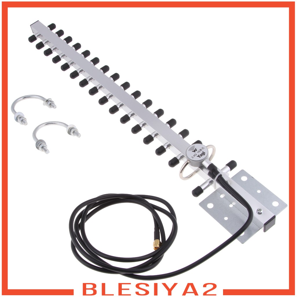 Ăng Ten Tăng Cường Tín Hiệu WiFi Không Dây Yagi WLAN Kèm Đầu Nối RP-SMA 2