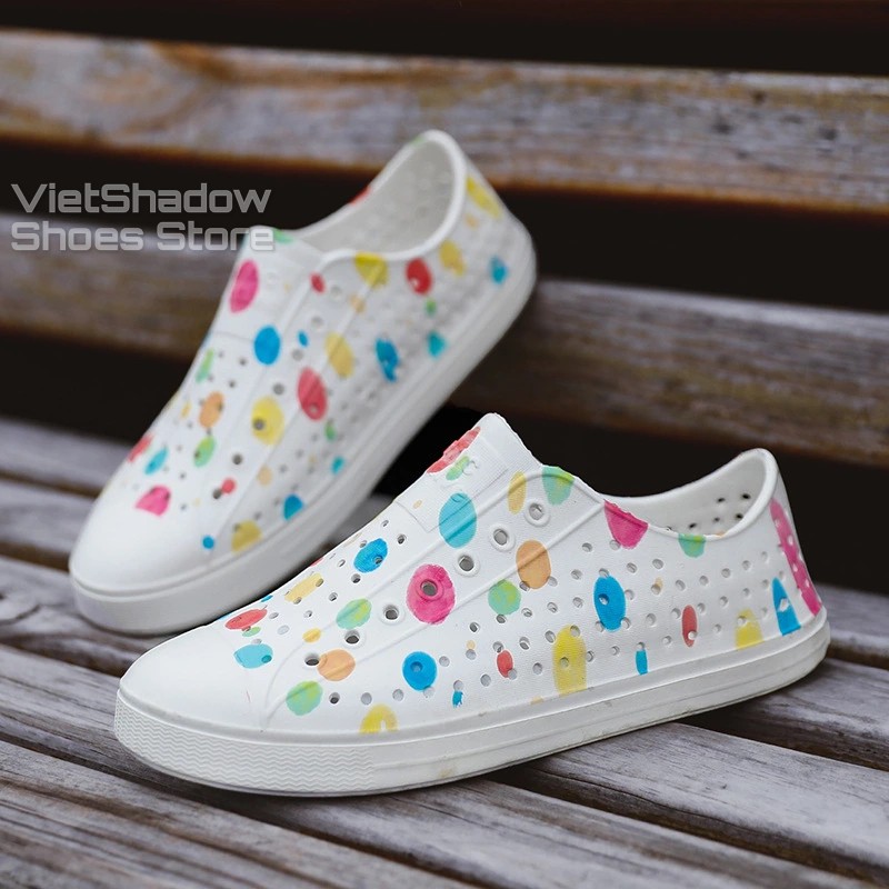 Giày nhựa đi mưa WNC Native - Chất liệu EVA siêu nhẹ, êm, mềm, không thấm nước - Loại họa tiết sơn nhúng