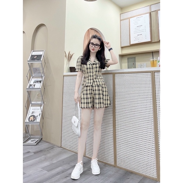 Sét kẻ Blazer cực xinh chất đẹp | BigBuy360 - bigbuy360.vn