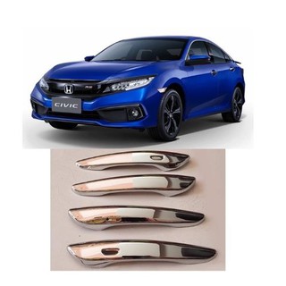 BỘ ỐP TAY, HÕM CỬA XE HONDA CIVIC-2019 MẠ CROM