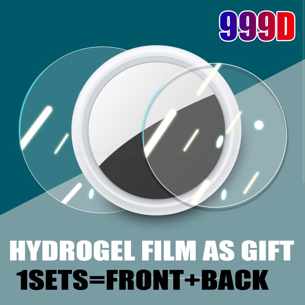 Vỏ Bảo Vệ Bằng Kim Loại Có Film Dán Hydrogel Cho Apple Airtag