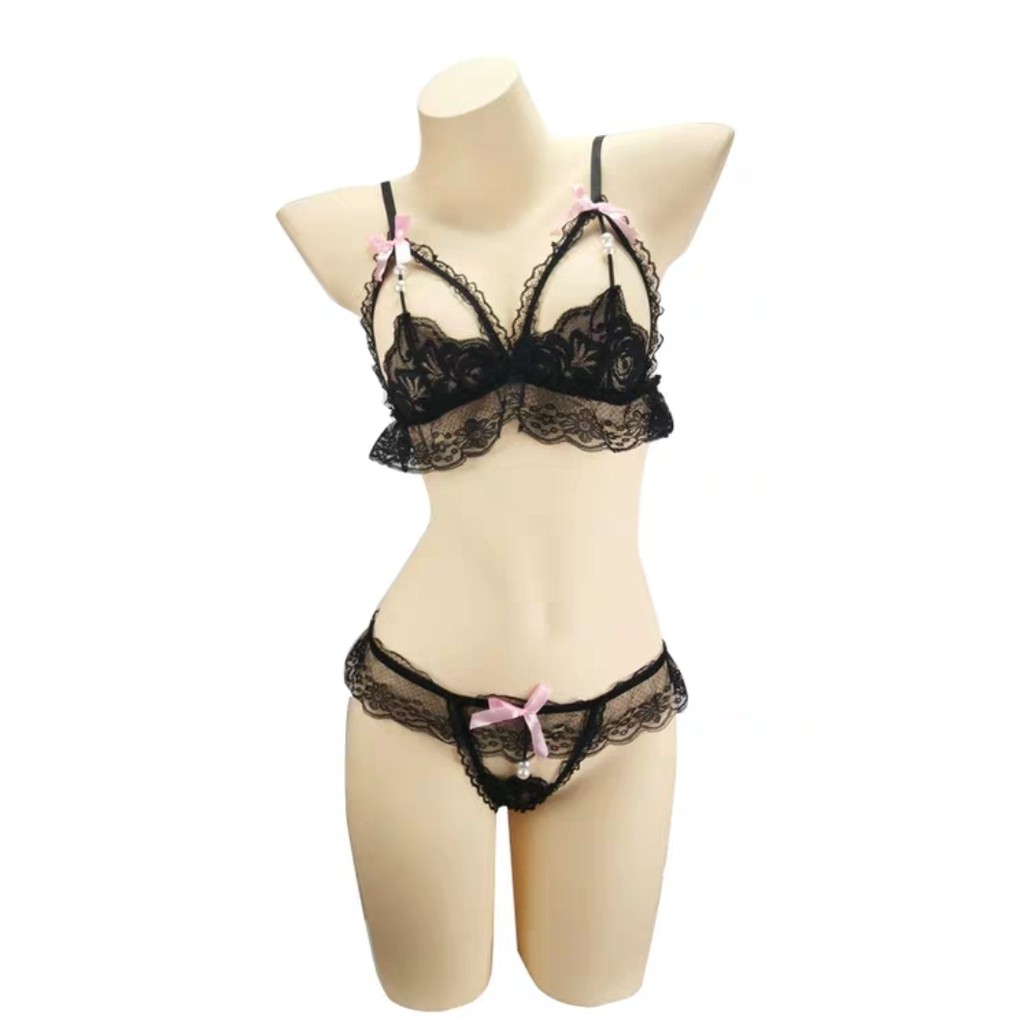 Đồ ngủ sexy lọt khe đính hạt - Bộ đồ lót cosplay ren | BigBuy360 - bigbuy360.vn