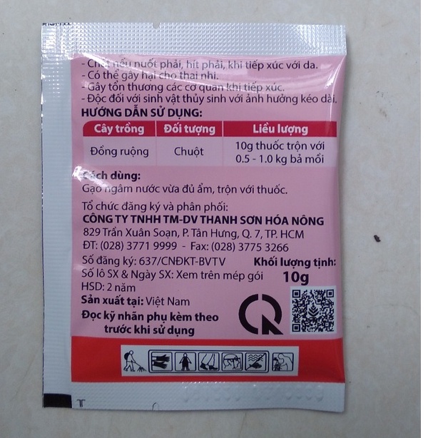 Thuốc diệt chuột trên đồng ruộng RAT K TOTT's fertilizer
